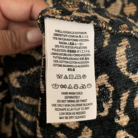 Free People Chenille Cheetah Skirt - Picture 7 of 7